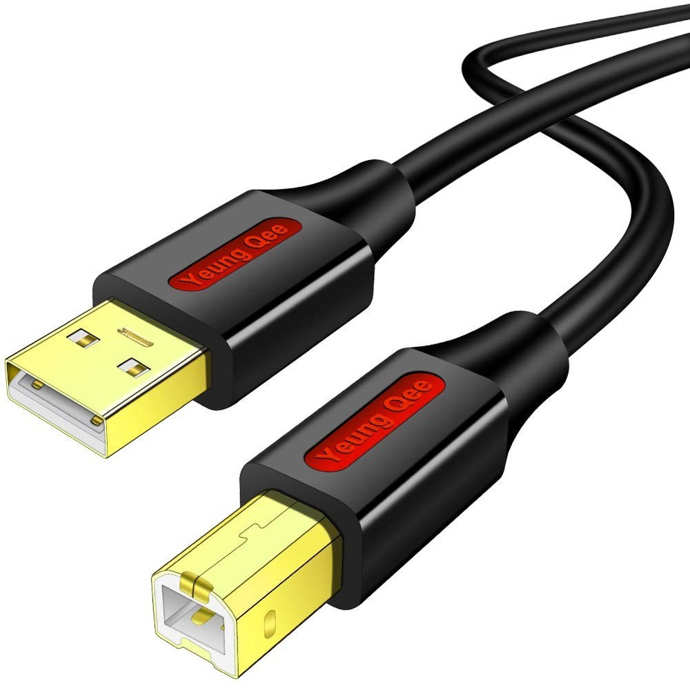 Printer Cable 12 FT,USB High Speed USB 2.0 A 12ft/4M, Black