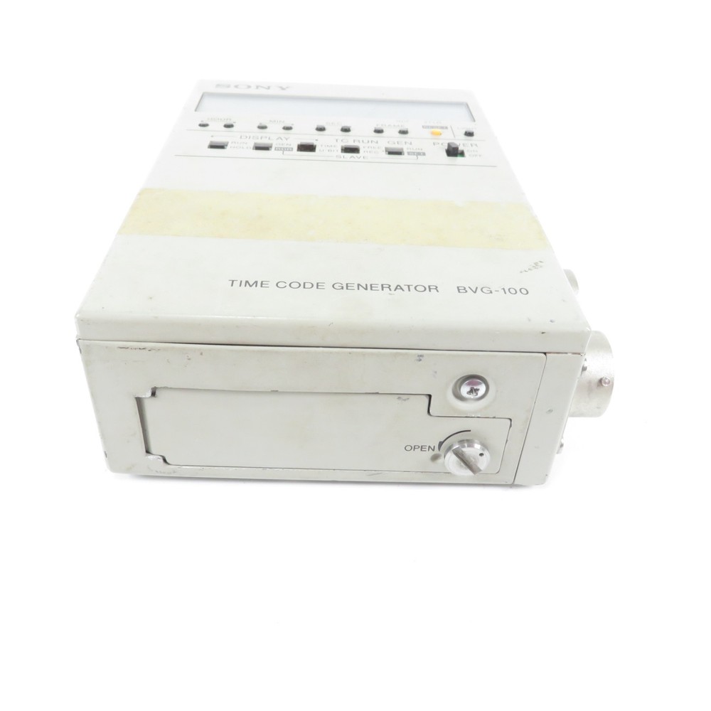 Sony BVG-100 Portable Time Code Generator SMPTE EBU Professional Broadcast