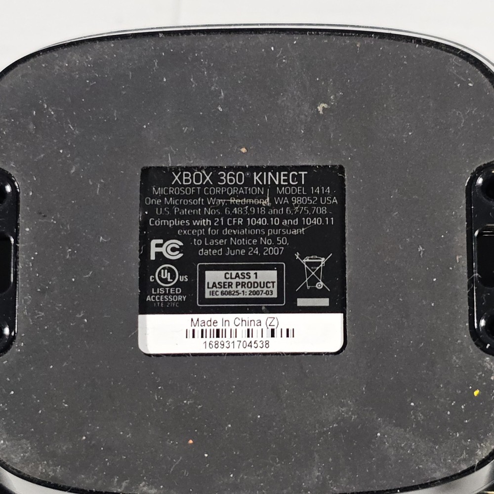 Genuine Official Microsoft XBOX 360 Black Kinect Sensor Bar Model 1414 - Tested