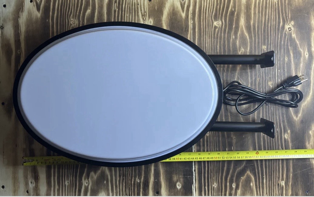 Arctic Cat 25" Two Sided Fixed Flange Sign With High Intensity LED Lighting