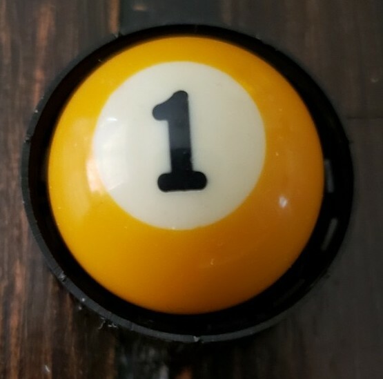 Replacement Mini Billiard Pool Ball 1" Ball Number #1 Solid Yellow 0.5 oz