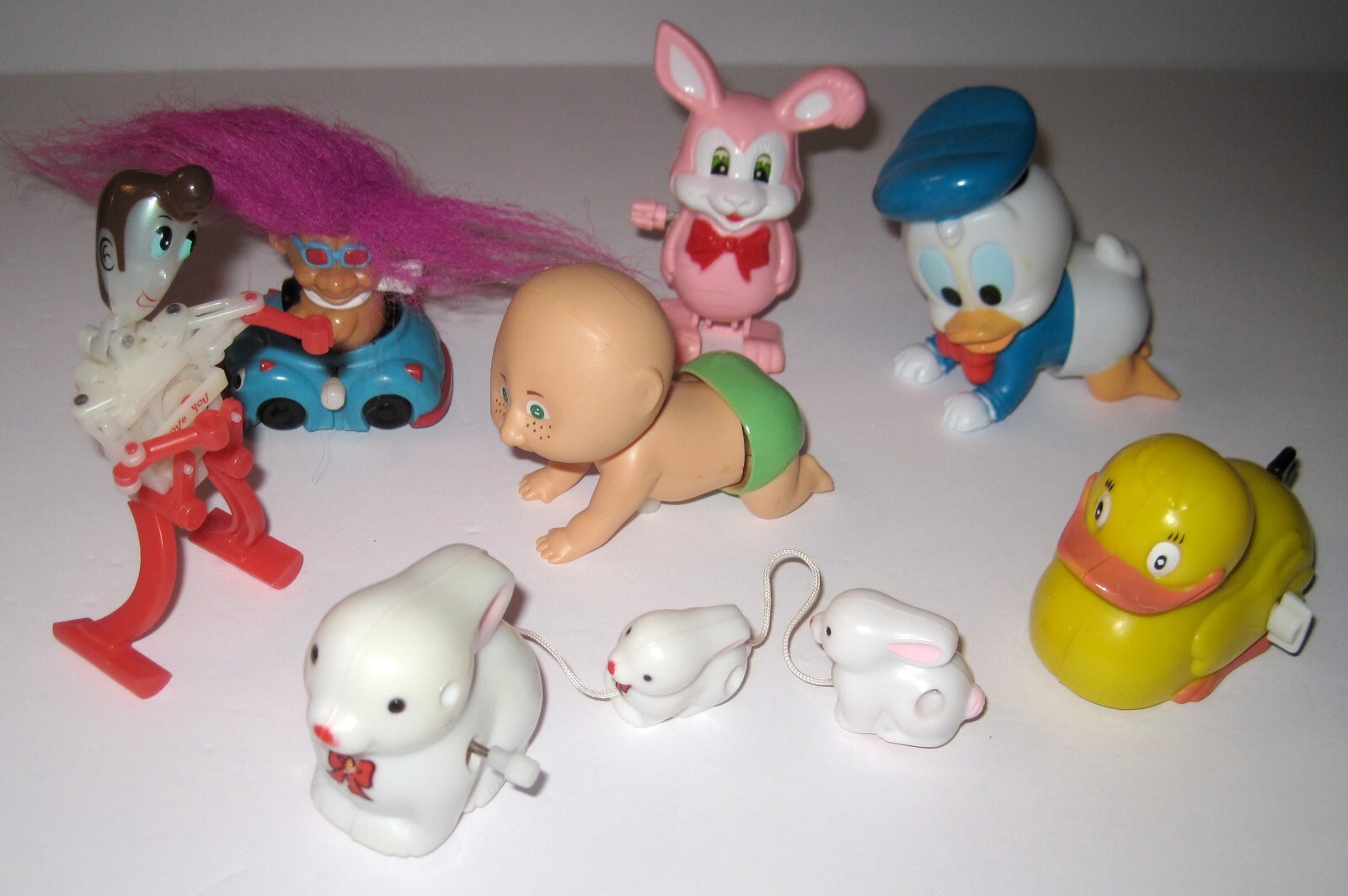 HUGE LOT Vintage Mini Wind-Up / Ramp Walker Toys Tomy Galoob Disney