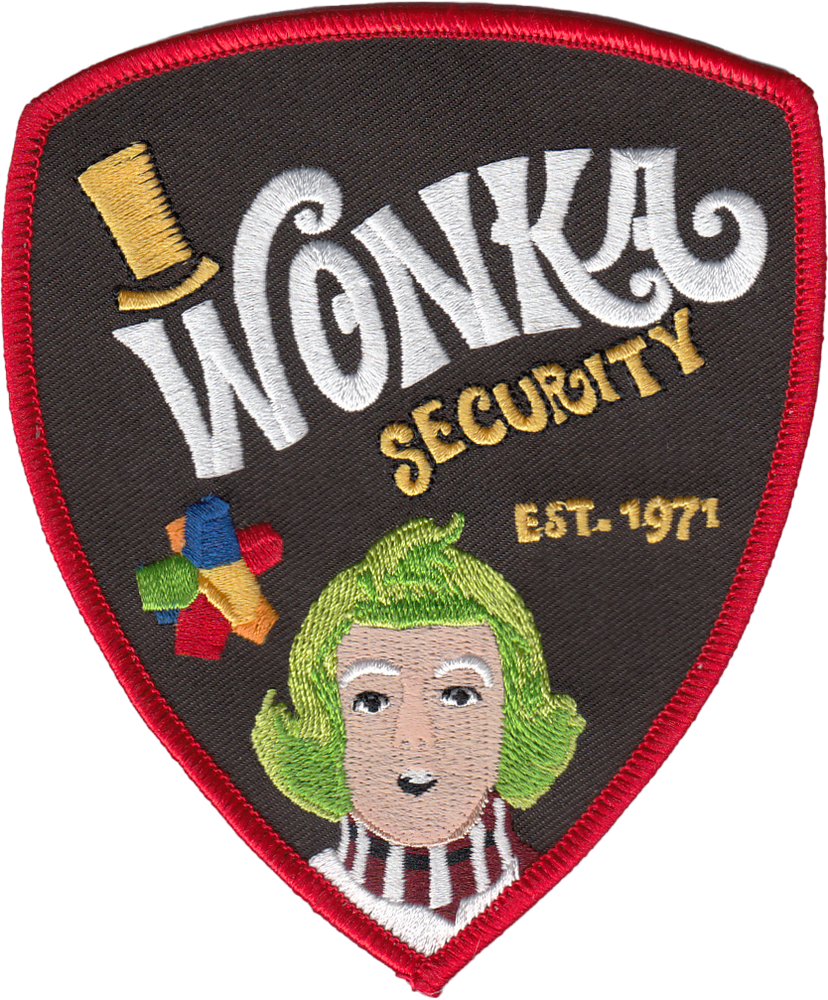 WONKA SECURITY SHOULDER PATCH: Willy Wonka