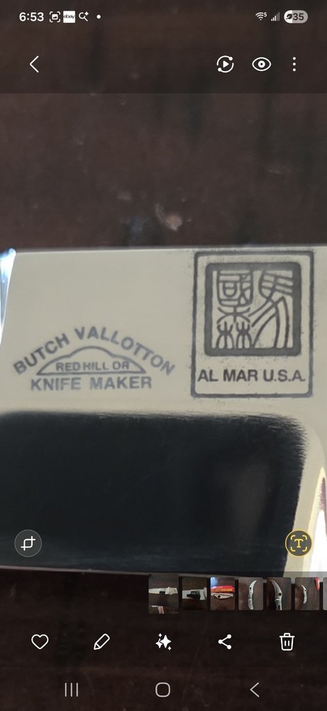 Butch Vallotton double action knife