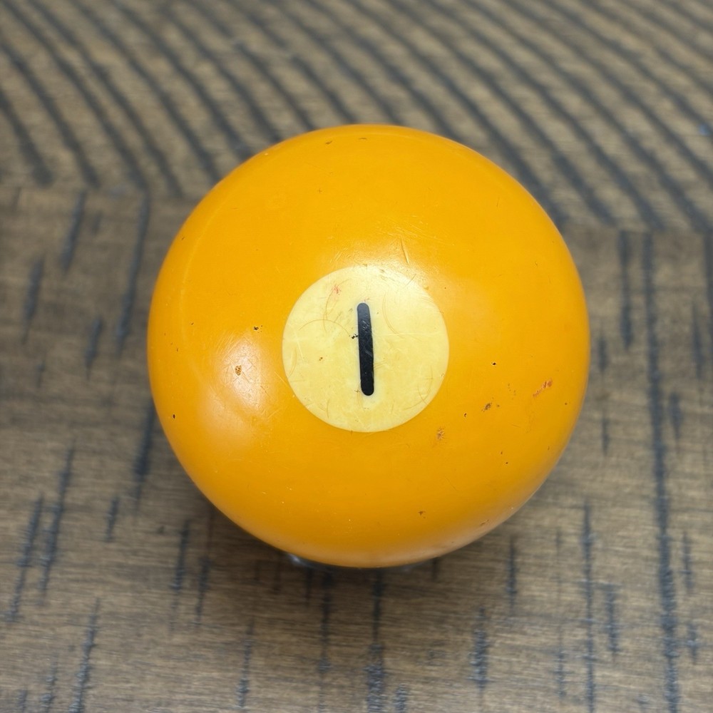 Vintage Pool Billiard Ball 1 Solid Bakelite Tested 2 1/4" Standard Replacement