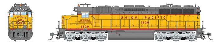 HO EMD SD45 P4 UP #3620