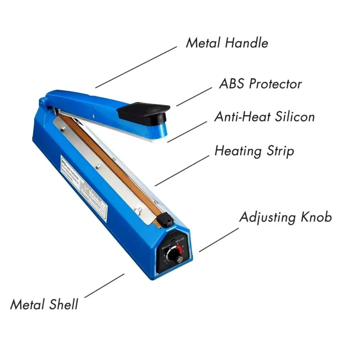 12" ABS Hand Impulse Heat Sealer Machine Poly Bag Sealing for Plastic Bags US