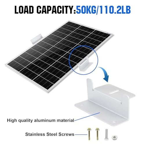 16 Units Solar Panel Mounting Brackets,Z Bracket Sets 4 Pack Z Bracket
