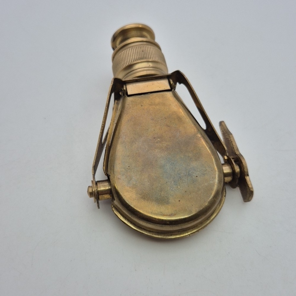 Vintage Folding Brass Pocket Monocular Imitation Telescope