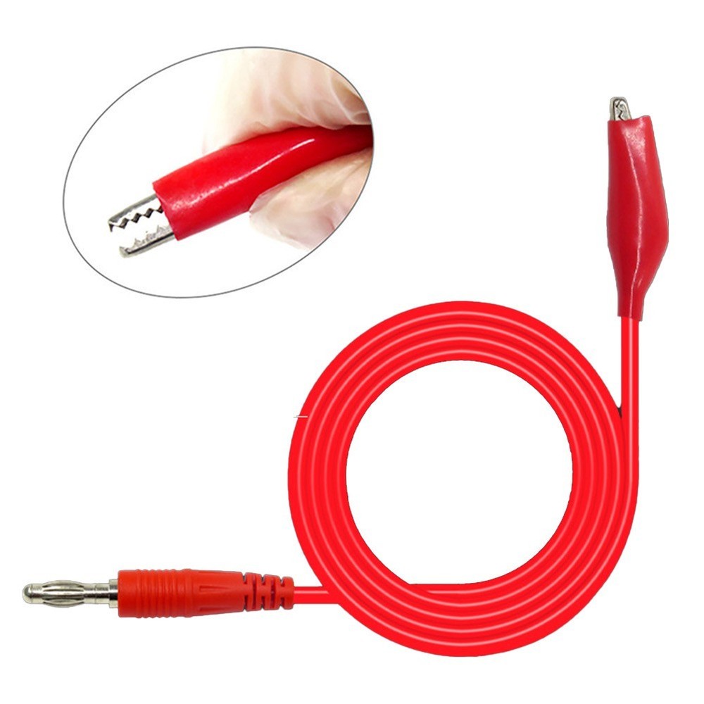 Clips Test Line 104cm 1Pair Dual Measure Tools Test Cable Line