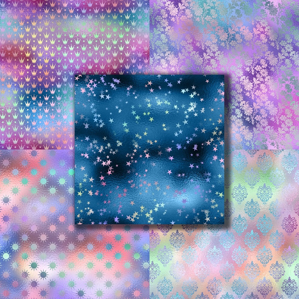 IRIDESCENT PATTERNS - Paper Pack
