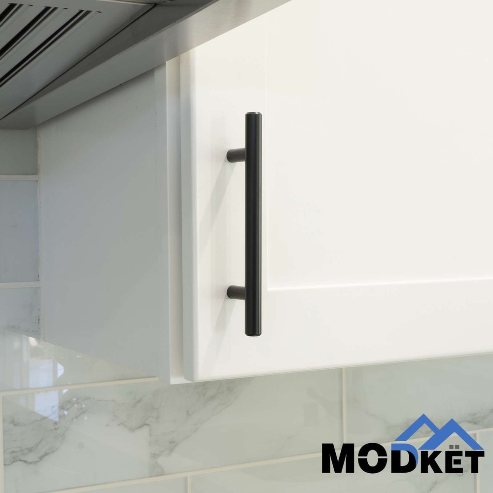 Matte Black 304 Grade Stainless Steel Kitchen Cabinet Handles Pulls Knobs Drawer
