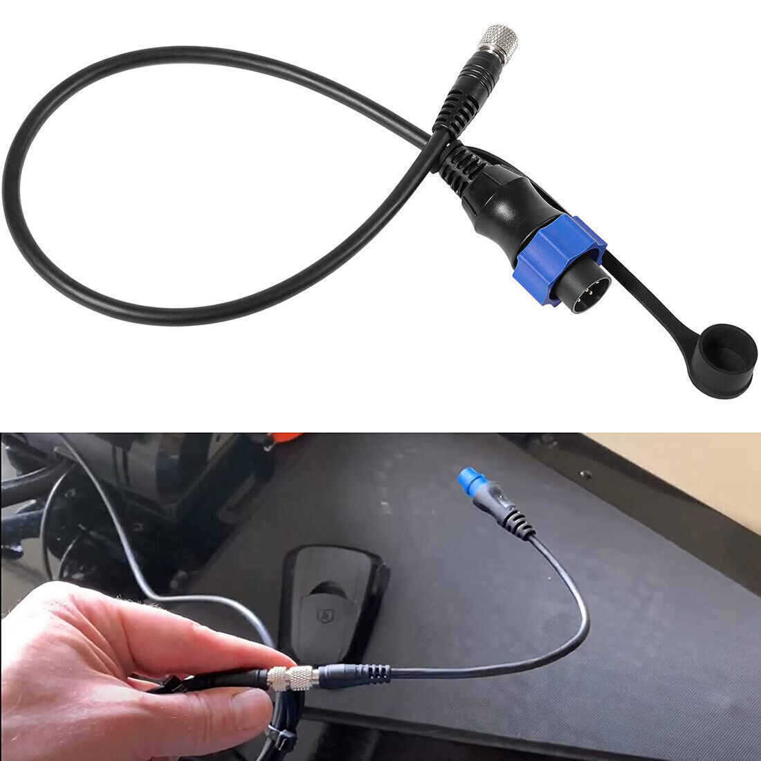 For Lowrance Fish Finder Minn Kota MKR-US2-10 Universal Sonar 2 Adapter Cable