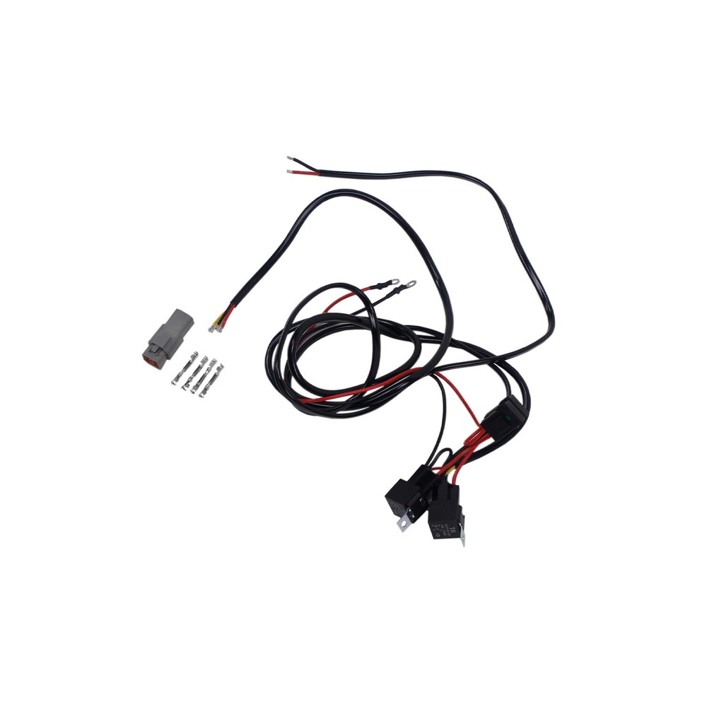 LED Headlight Mounting Bracket & Electronic Extension Cables for Harley FLHX LP6