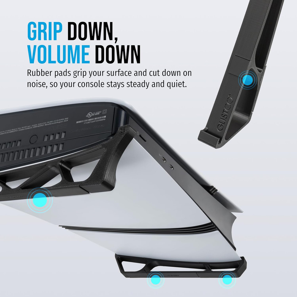 Skates - Horizontal Stand for PS5 Pro Compatible with Disc & Digital Edition (Bl