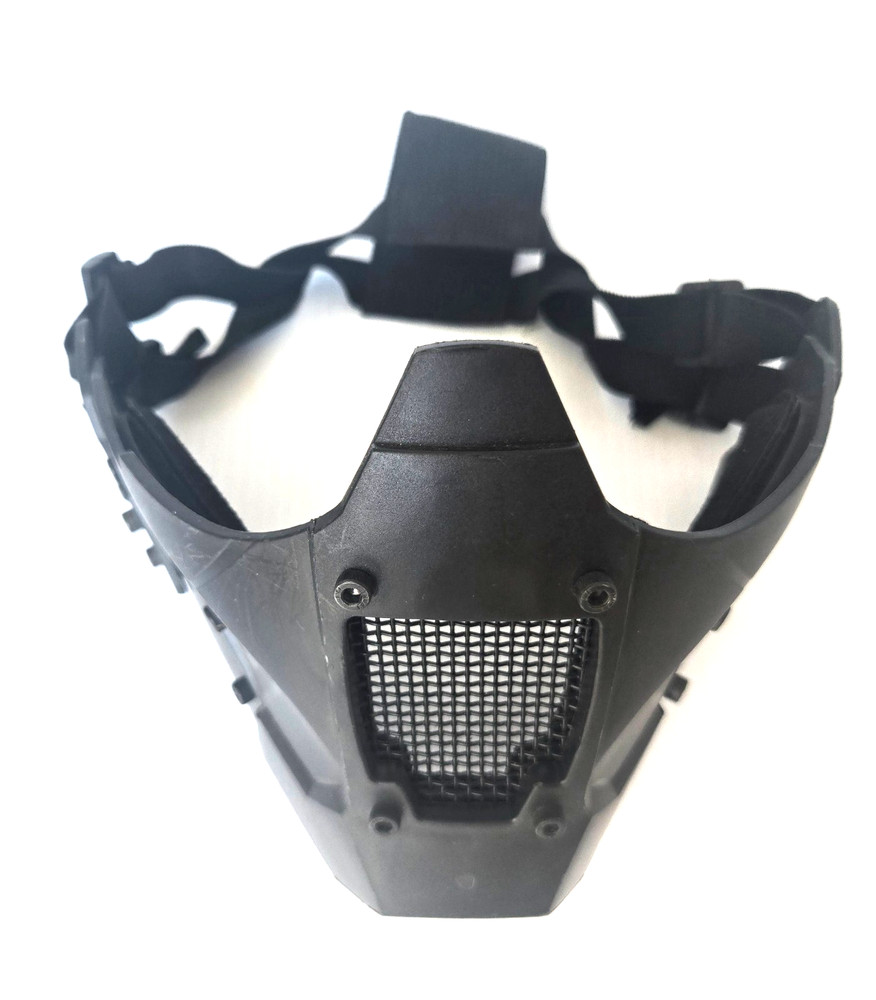 Matrix Iron Warrior Polymer and Mesh Modular Face Mask (Color: Black)