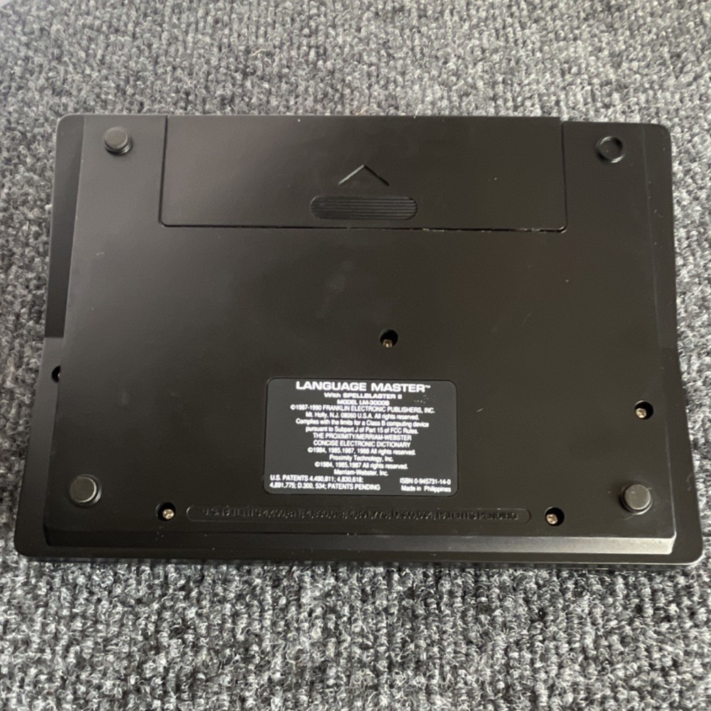 Franklin Language Master 3000 Electronic Dictionary Thesaurus Games