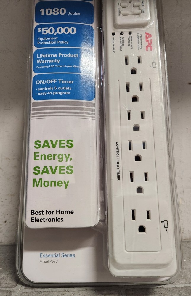 NEW APC P6GC SurgeArrest Surge Protector w/Timer