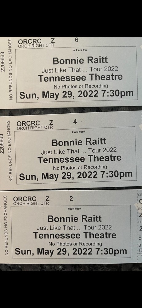 bonnie raitt tickets