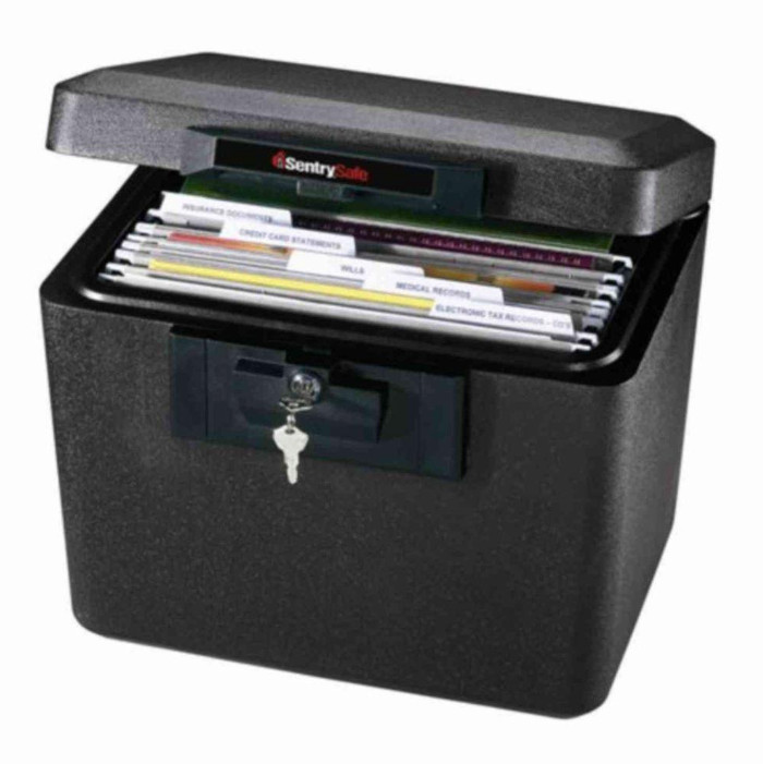 Home Office Document Fire Safe Resistant Folder File Security Guard Key Lock Box