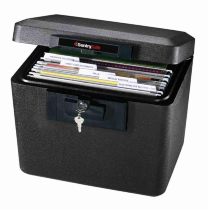 Home Office Document Fire Safe Resistant Folder File Security Guard Key Lock Box