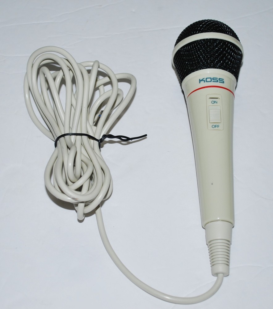 VINTAGE KOSS M-11 UNI-DIRECTIONAL MICROPHONE STEREO PLUG WIRED - WORKS