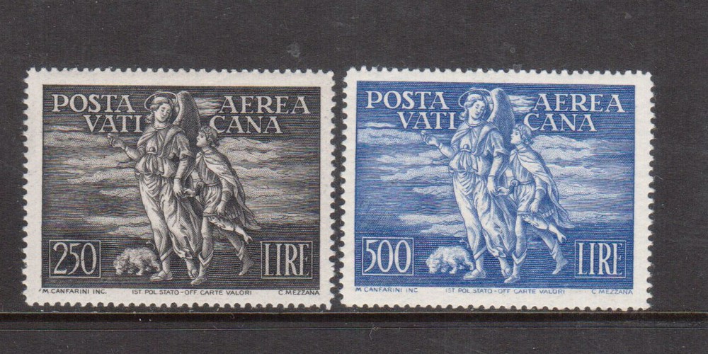 Vatican #C16 - #C17 Very Fine Mint Lightly Hinged Set