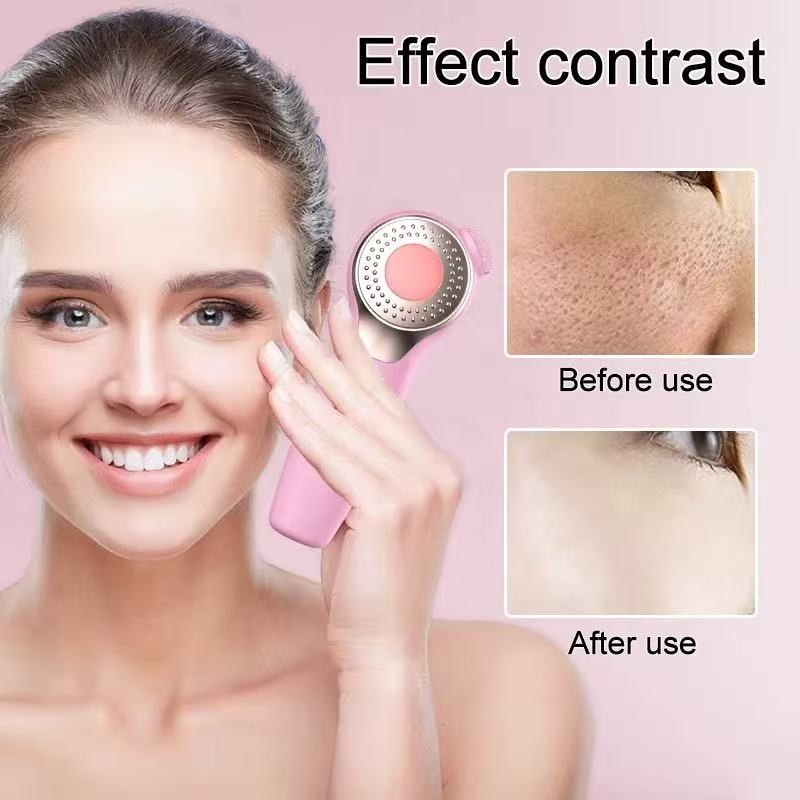 Waterproof Portable Heating Facial Cleansing Brush Vibrating for  Deep Clean