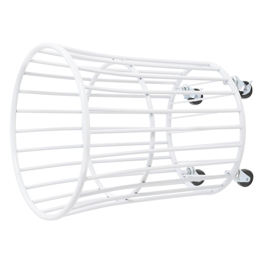 Ventilated Laundry Basket with Locking Wheels - Stylish and Durable Design