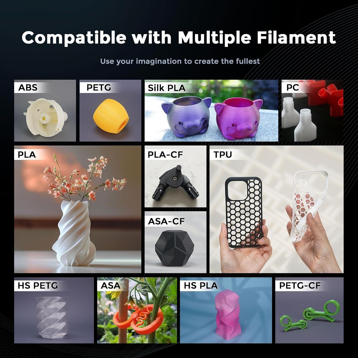 FLASHFORGE Adventurer 5M 3D Printer Fully Auto Leveling w/ Max 600mm/s Core XY