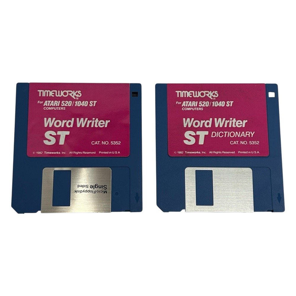 Timeworks Word Writer For Atari 520/1040 ST Vintage 1984 Computer Software