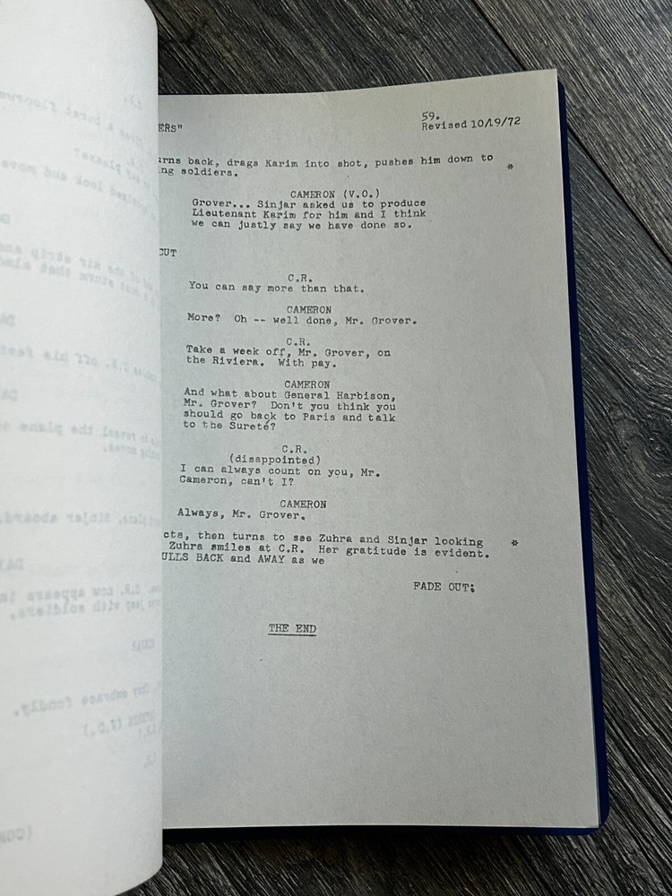 SEARCH TV Show Script The Packagers Final Draft Oct 16 1972 Robert Dennis