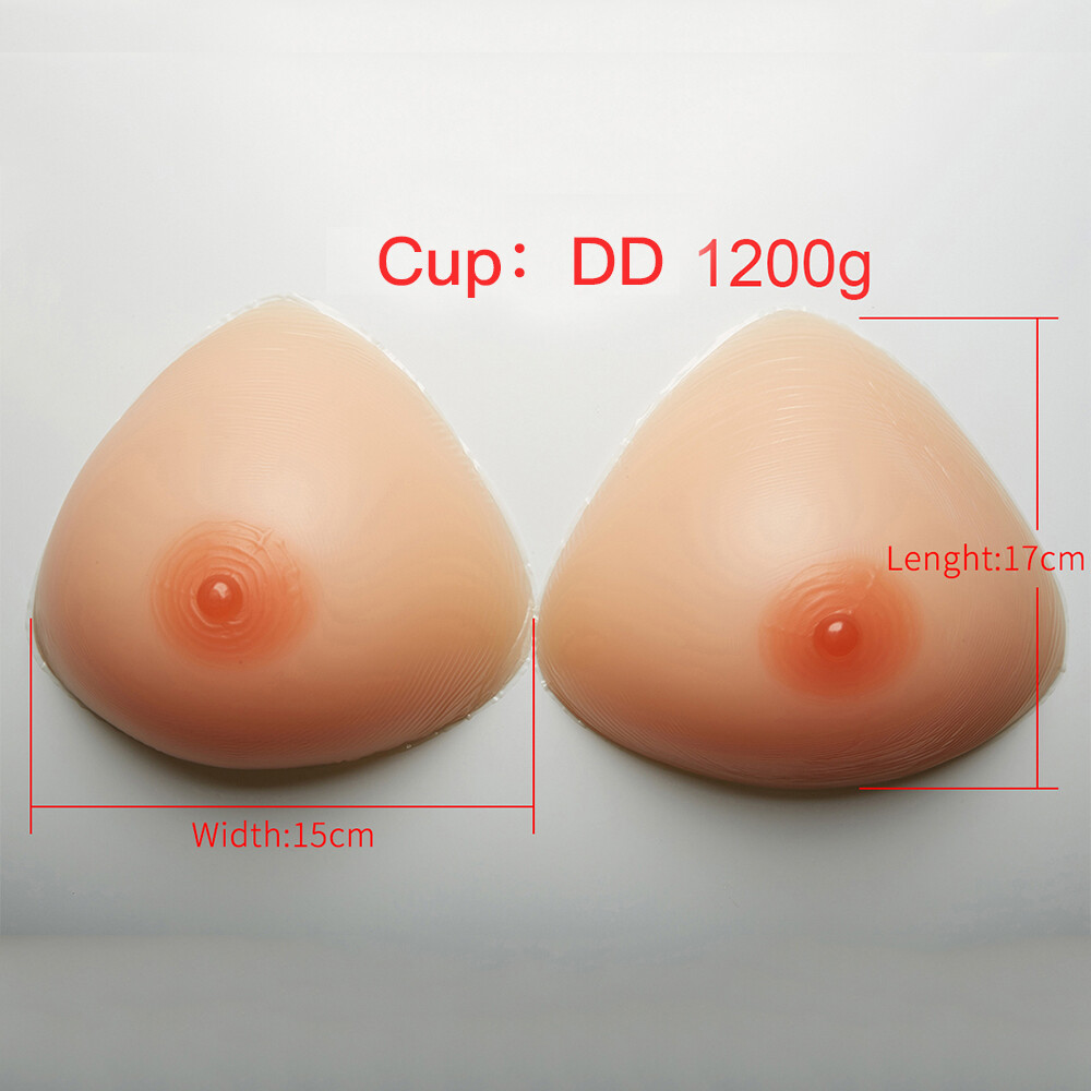 KnowU Triangle Silicone Breast Forms Boobs Enhancer For Crossdresser Transgender