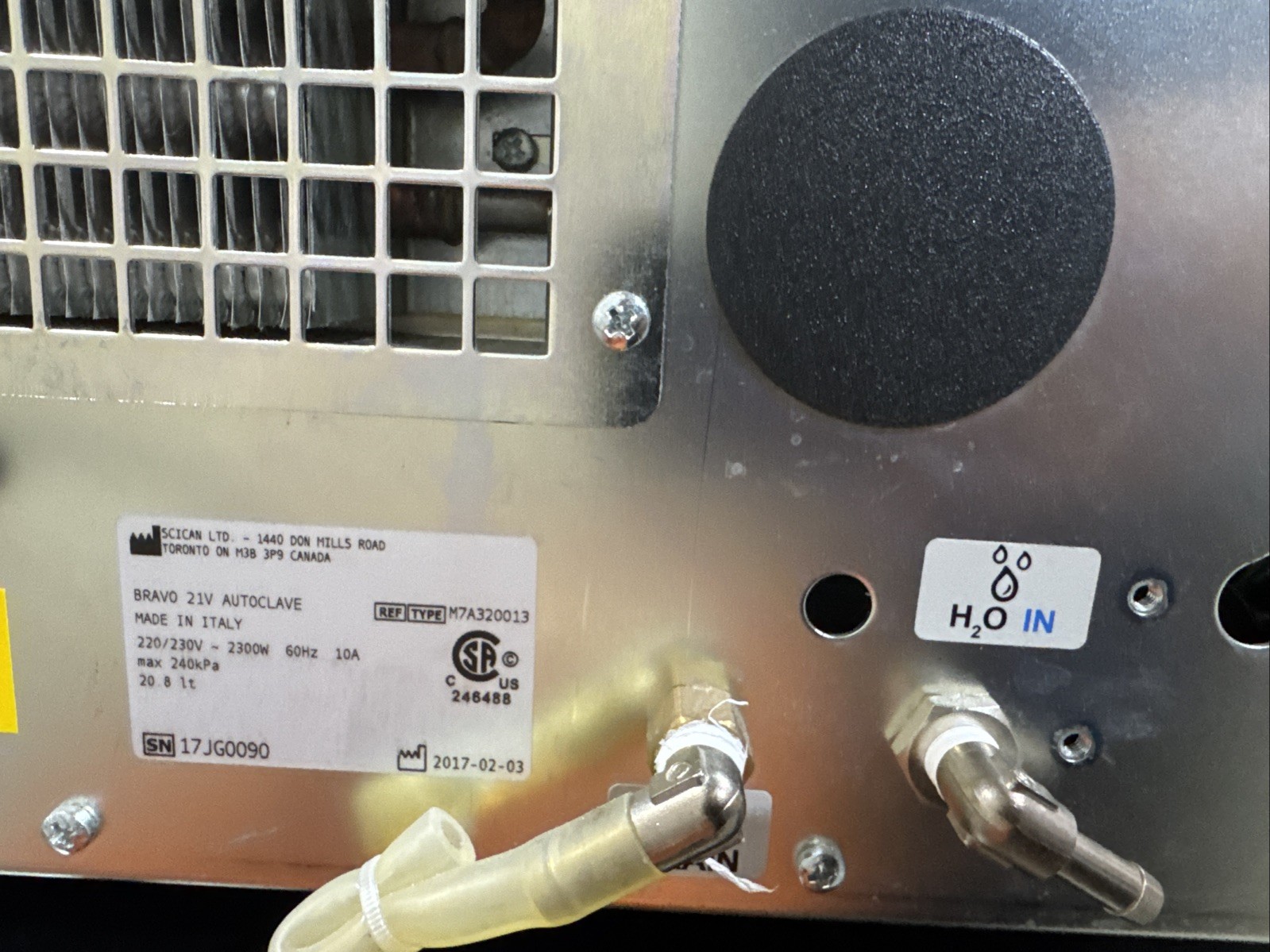 SciCan Bravo 21V Class B Autoclave 220V One Year Warranty