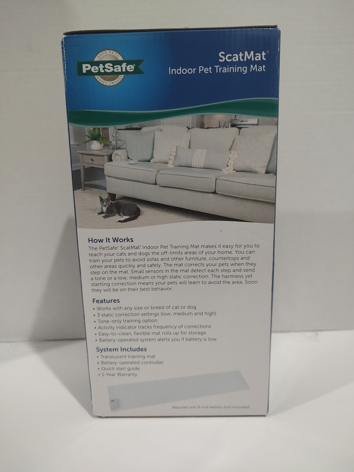 PetSafe ScatMat Electronic Dog & Cat Indoor Pet Training Mat 60"x12" 60 x 12 NEW