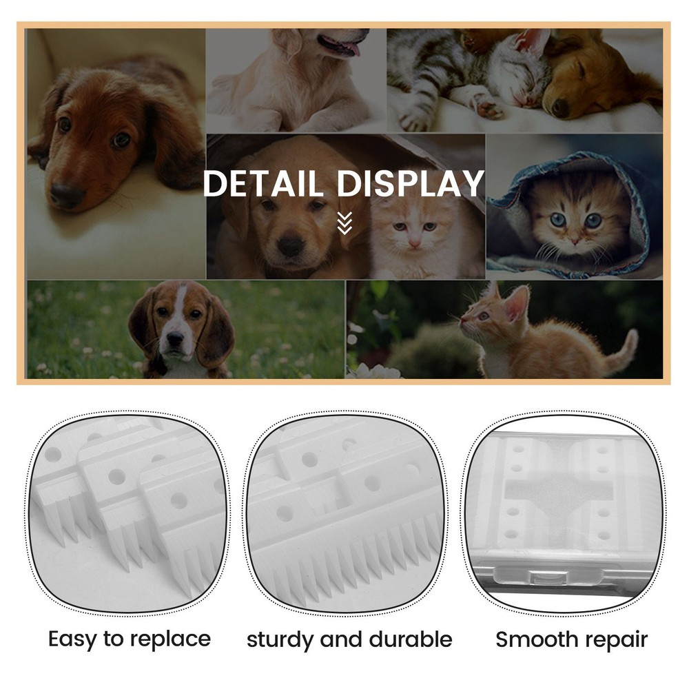 10Pcs/Lot Replaceable Ceramic 18 Teeth Pet Ceramic Clipper Cutting Blade1808
