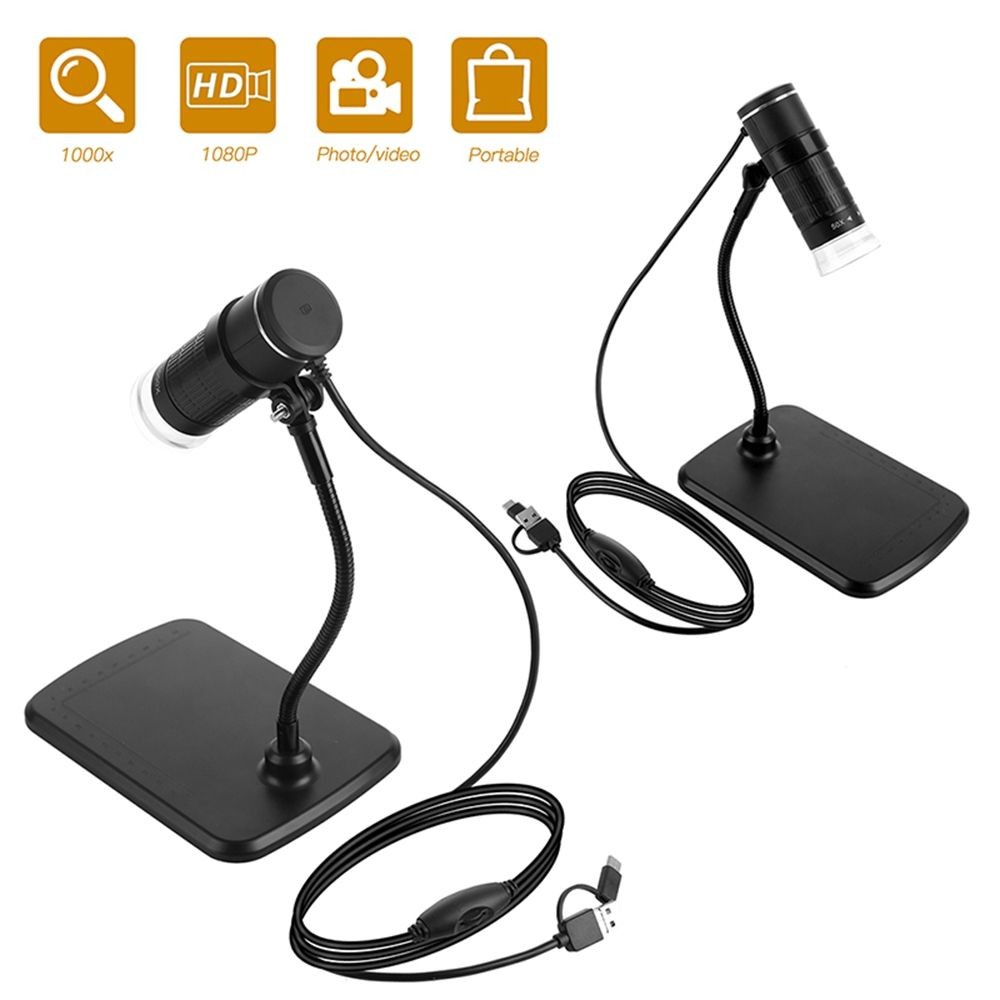 1000X Digital Microscope HD LED USB WiFi Microscope for Smartphone PCB US