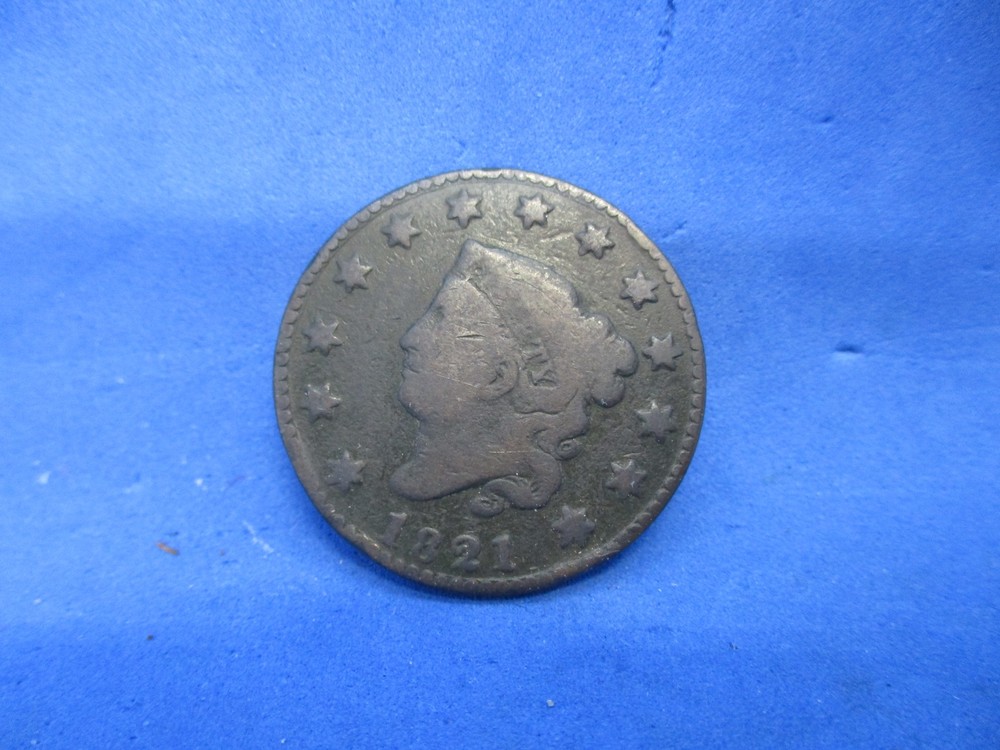 1821 Large Cent, VG Condition nice