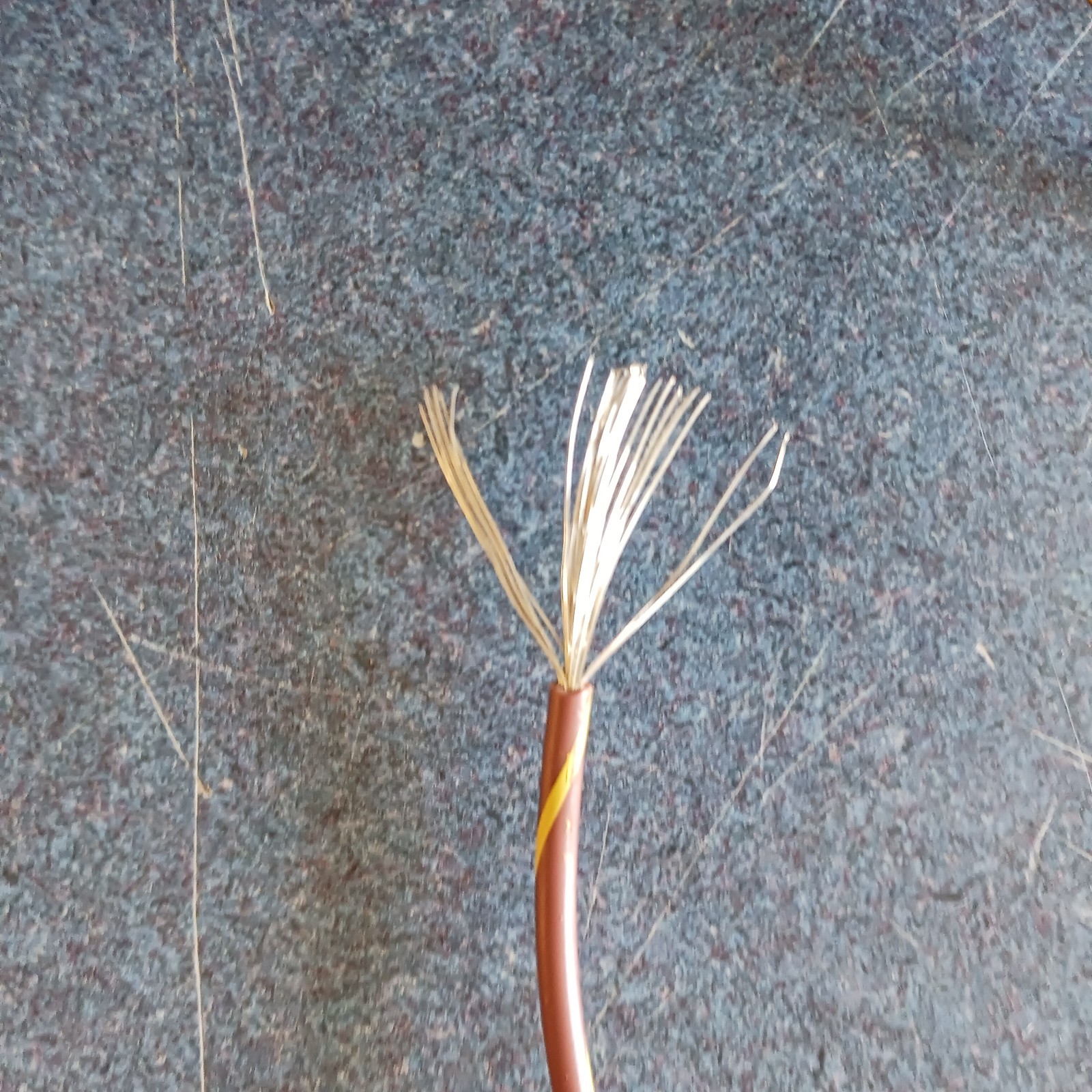 Houston Wire 16 AWG Brown w/Yellow Striped Wire Boat Marine Tinned Copper 500'