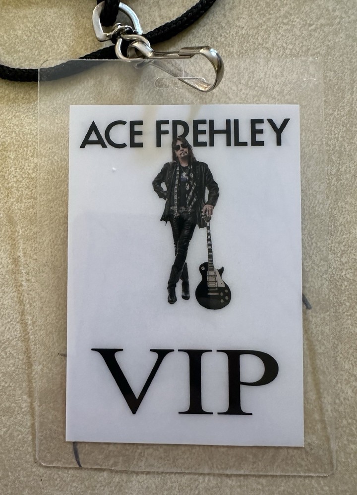 Ace Frehley Signed VIP Backstage Pass Kiss