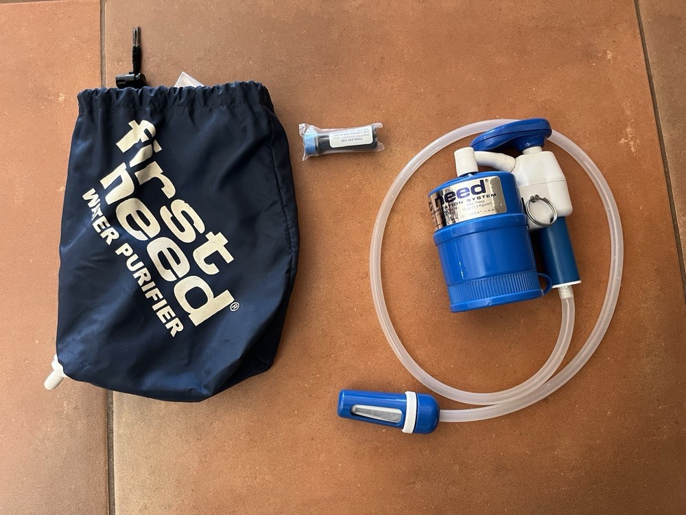 First Need Water Purification System, General Ecology Inc, Bag & Test Drops
