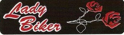 Motorcycle Sticker for Helmets or toolbox #632 Lady Biker
