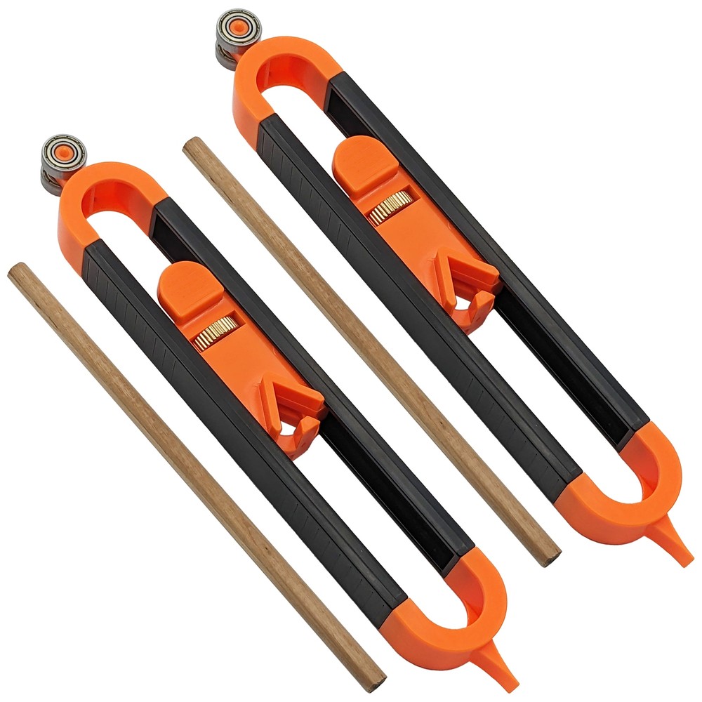 2 Pack Precise Contour Scribe Tool - Corner and Edge Duplicator for Woodworki...