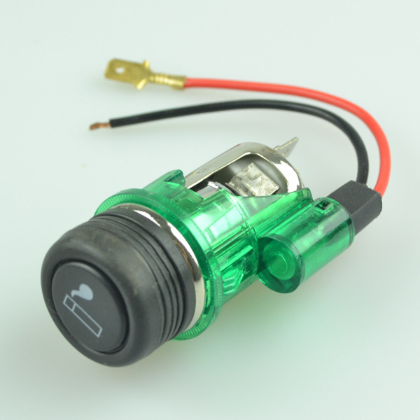 12v Illuminated Car Cigarette Cigar Lighter Socket Replacement Kit Light Up