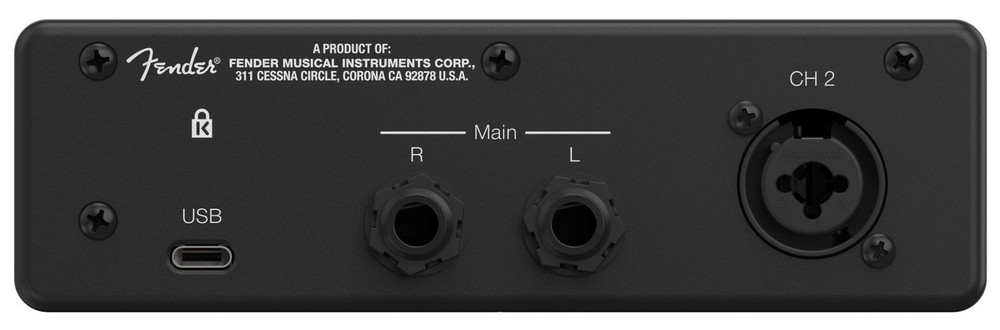 Fender Quantum LT 2 USB-C 2x2 Bus-Powered Recording Interface+XLR Cable