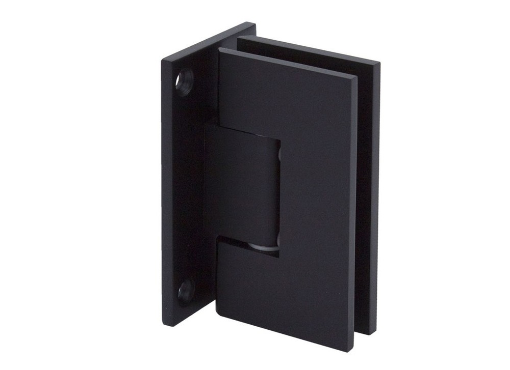 FHC Venice Square Wall Mount Hinge Brass Material Matte Black Finish