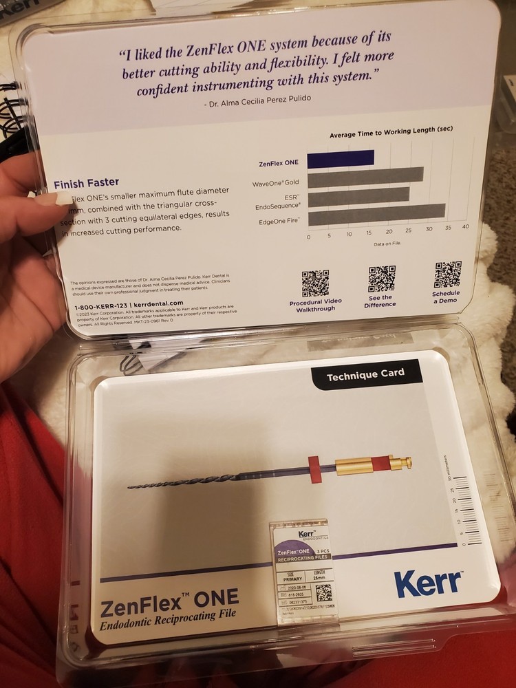 Kerr ZenFlex ONE Endodontic Reciprocating File System