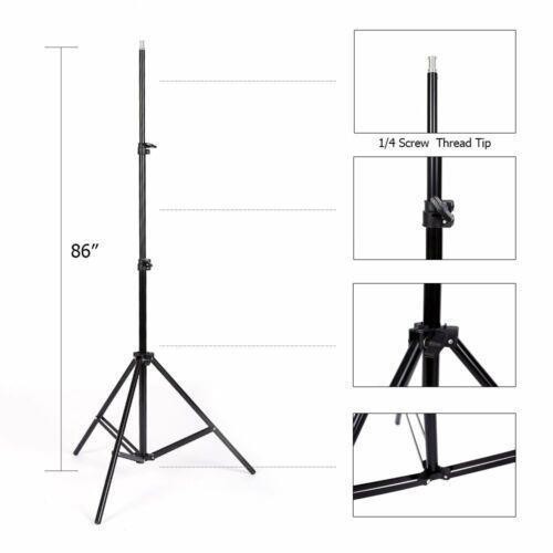 Kshioe Studio Camera Photography Lighting Umbrella Softbox Backdrop Stand Kits