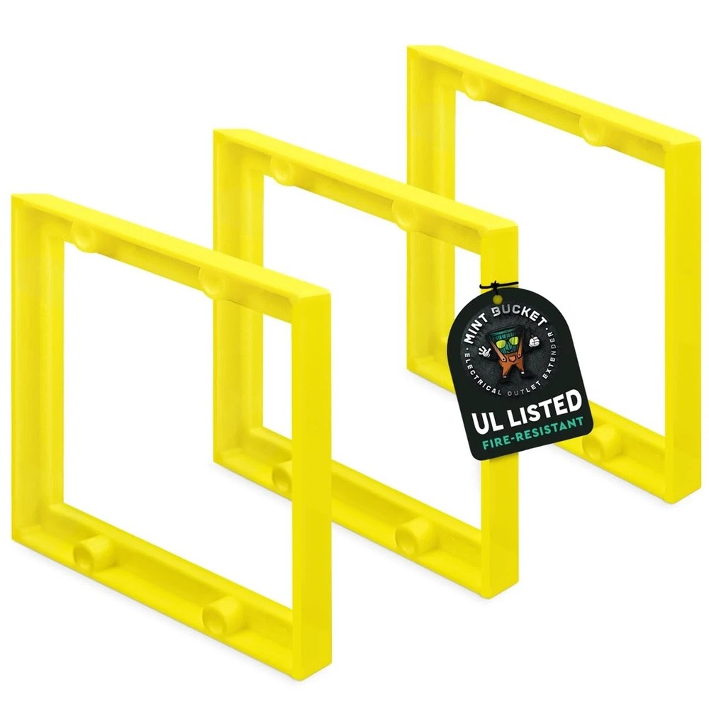 1/4" Double Gang Receptacle Outlet Box Extender, Electrical Extender...