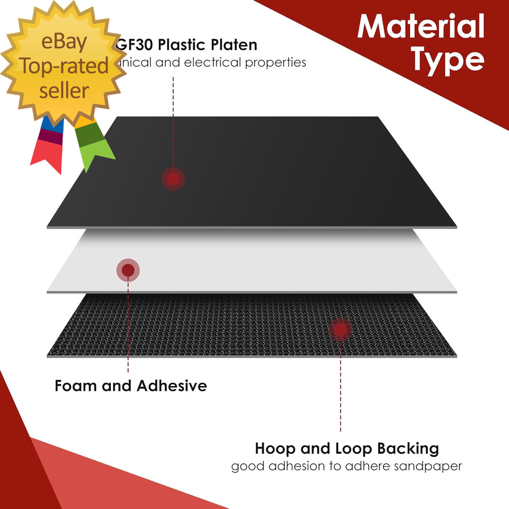 2 Pack Mouse Sander Replacement Pads Compatible with Ryobi 039065005001 Backing